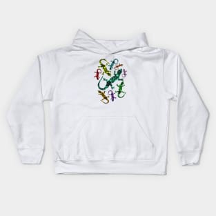 Gecko Deco Pattern Kids Hoodie